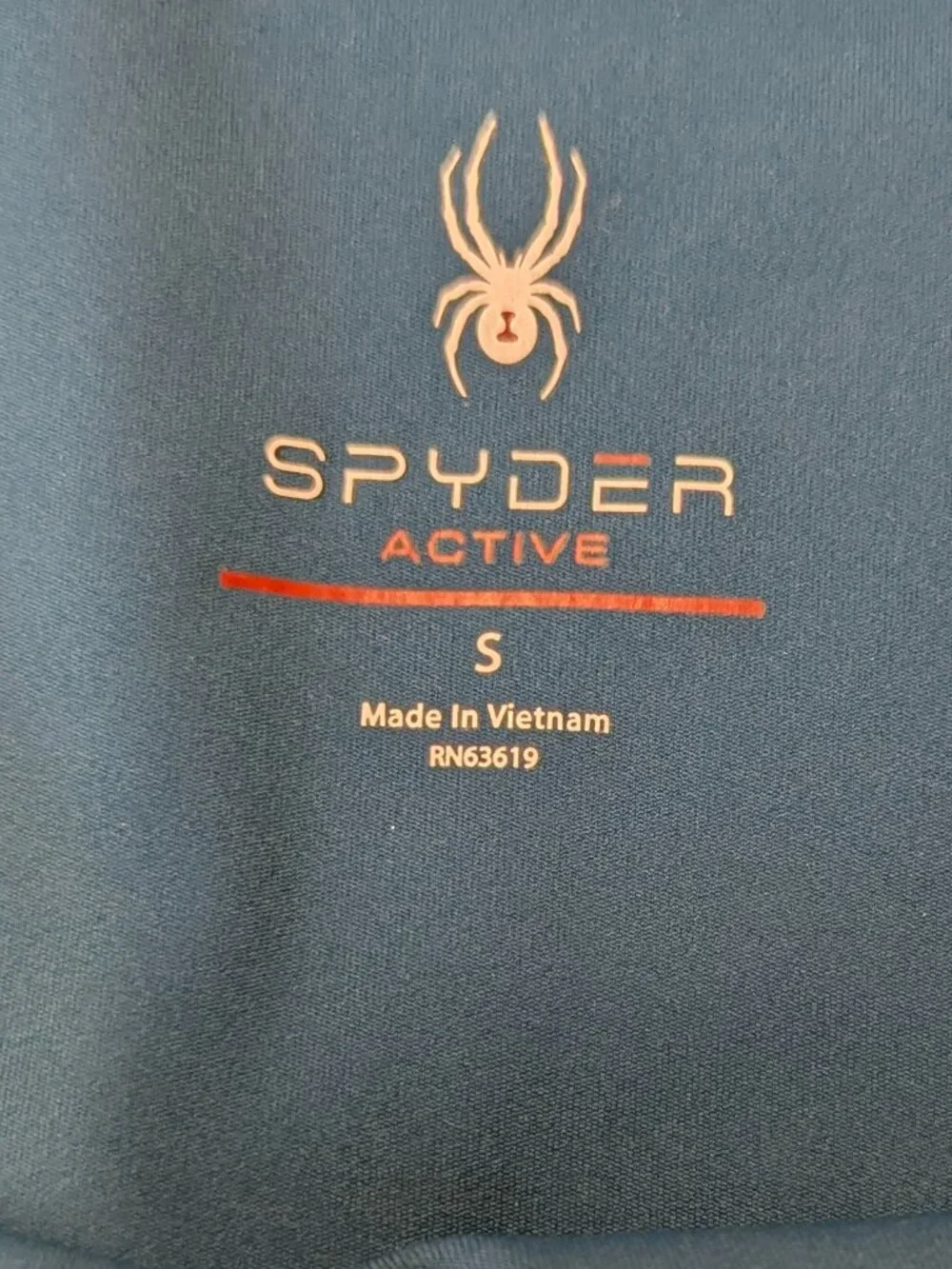Spyder Active Size Small Greenish Blue Performance Leggings w/ Zippered Pockets